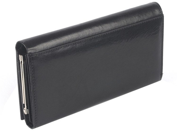 Duży portfel damski Centro Pelle czarny H17 NERO