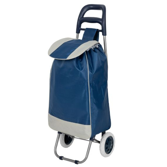 Wózek zakupowy na kółkach Black Horse granatowy DC-307B NAVY