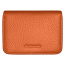 Etui na karty z piekiełkiem skórzane pomarańczowe RFID KB29 ORANGE