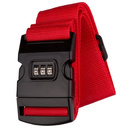 Pas do bagażu z zamkiem szyfrowym czerwony 50019