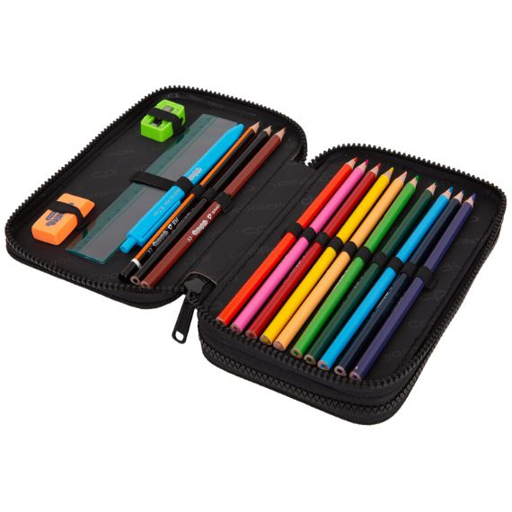 Piórnik szkolny podwójny z wyposażeniem CoolPack Jumper 2 Tiger F066931