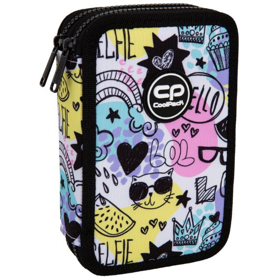 Piórnik szkolny podwójny z wyposażeniem CoolPack Jumper 2 Mood F066934