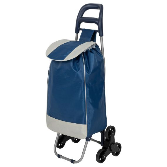 Wózek zakupowy na schody Black Horse granatowy DC-307B-1 NAVY