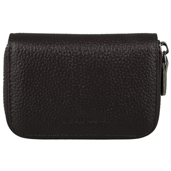 Etui na karty poziome skórzane kawowe KB08-2 COFFEE