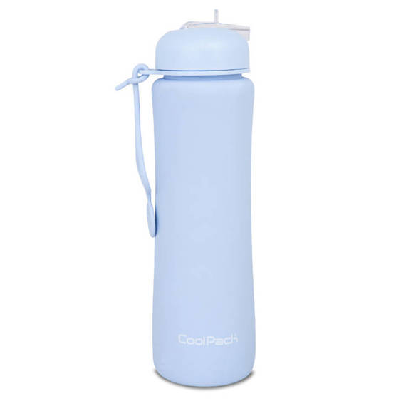 Bidon silikonowy Coolpack Pump 600 ml Powder Blue Z14646