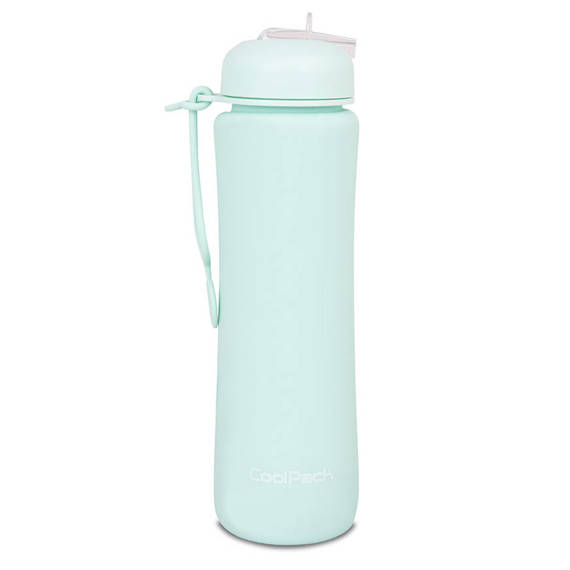 Bidon silikonowy Coolpack Pump 600 ml Powder Mint Z14645