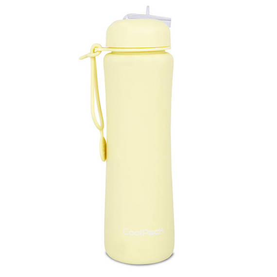 Bidon silikonowy Coolpack Pump 600 ml Powder Yellow Z14649